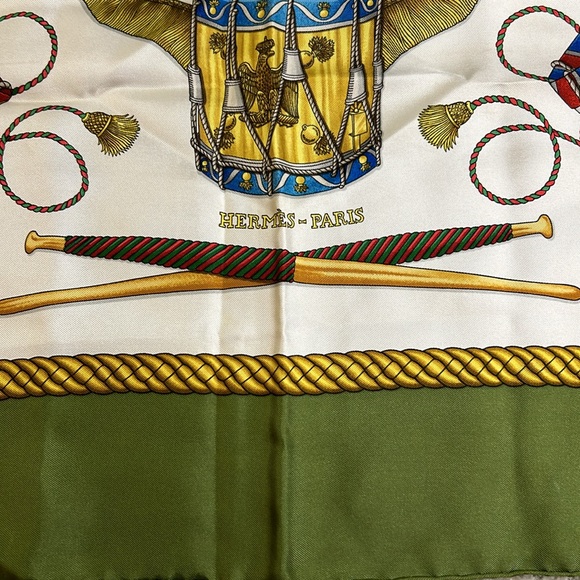 Hermes “Les Tambours” Silk Scarf - Picture 2 of 7